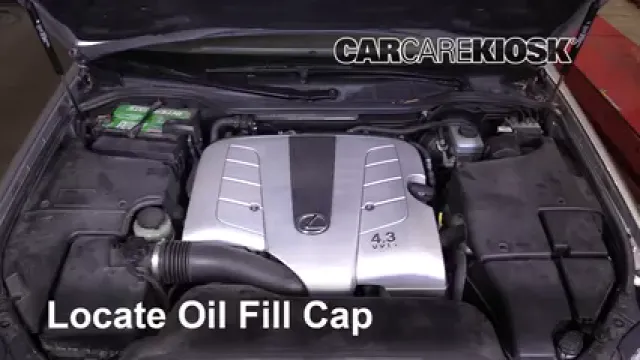 2005 Lexus LS430 4.3L V8 Oil Add Oil